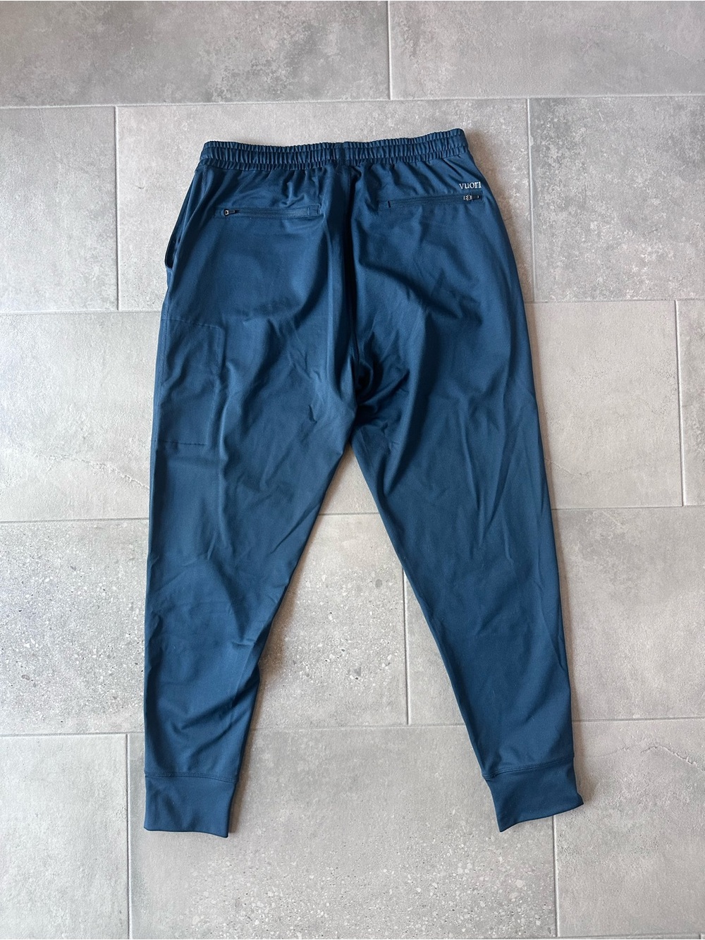 Vuori Deep Blue Men's Jogger Pants with Drawstring - Picture 3 of 4